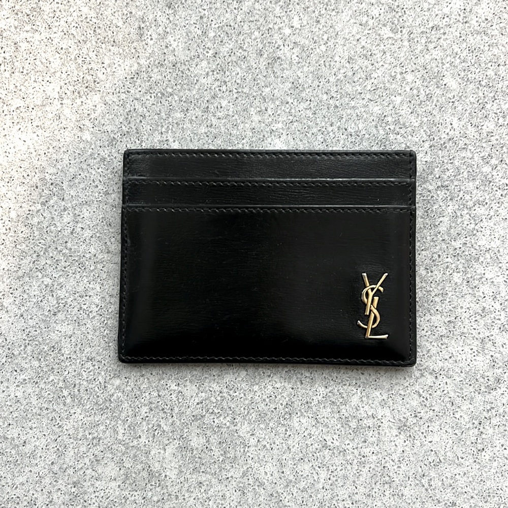 Saint Laurent Tiny Cassandra Card Case.
